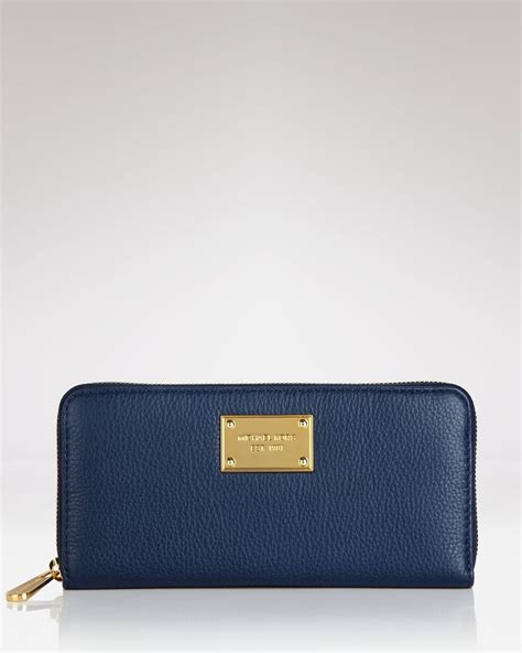 michael kors steel blue wallet|Michael Kors navy blue wallet.